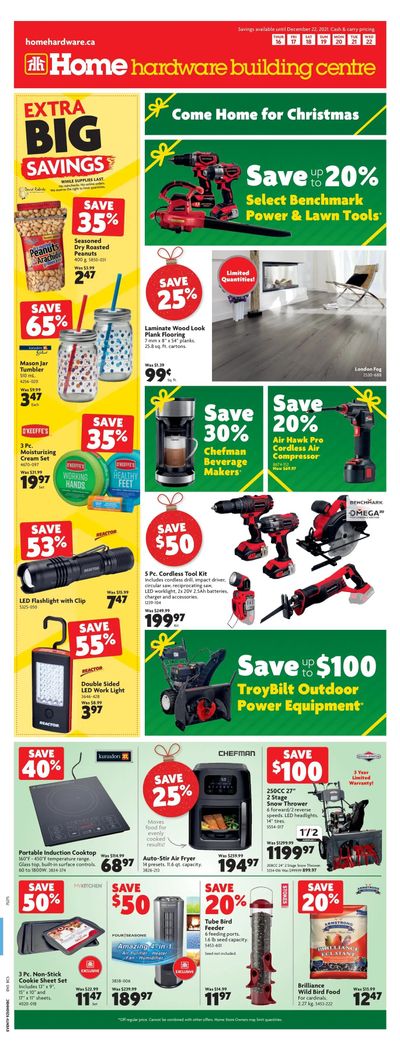 Home Hardware Building Centre (BC) Flyer December 16 to 22