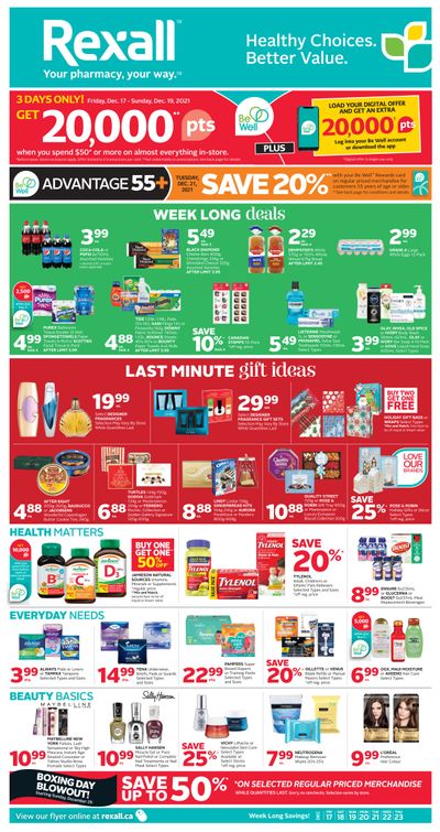 Rexall (West) Flyer December 17 to 23