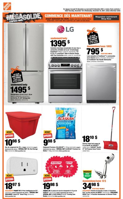 Home Depot (QC) Flyer December 16 to 22