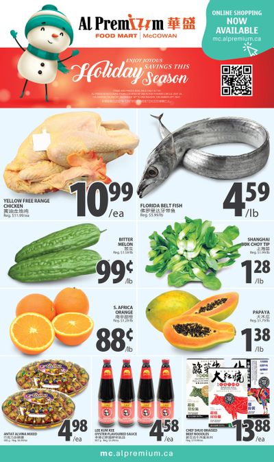 Al Premium Food Mart (McCowan) Flyer December 16 to 22