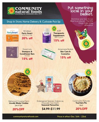 Community Natural Foods Flyer December 16 to 22