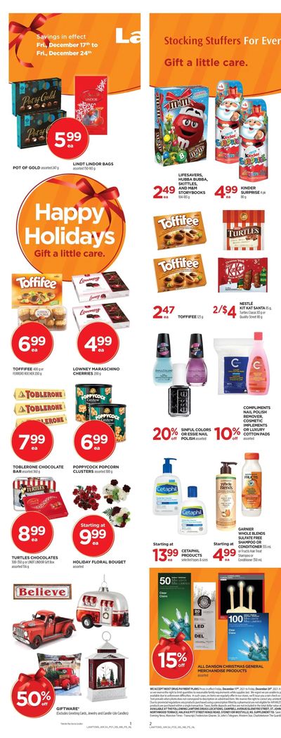 Lawtons Drugs Flyer December 17 to 24