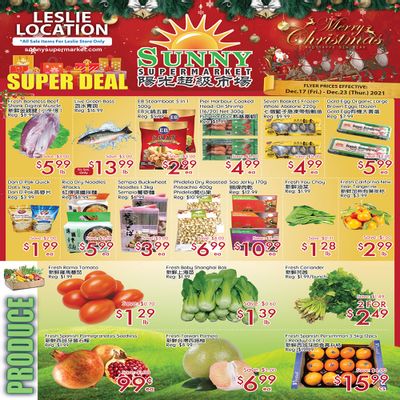 Sunny Supermarket (Leslie) Flyer December 17 to 23