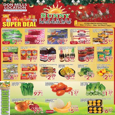 Sunny Foodmart (Don Mills) Flyer December 17 to 23