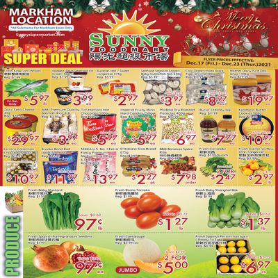 Sunny Foodmart (Markham) Flyer December 17 to 23