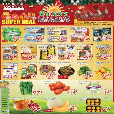 Sunny Foodmart (Etobicoke) Flyer December 17 to 23