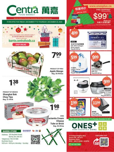 Centra Foods (Barrie) Flyer December 17 to 23