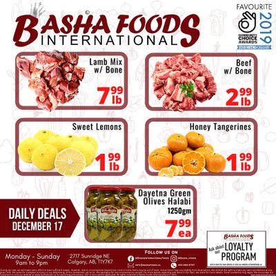 Basha Foods International Flyer December 10 to 23