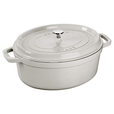 STAUB OVAL COCOTTE 8.5Q/8L TRUF, WHITE TRUFFLE (40501-447) $340.75 (Reg $479.99)