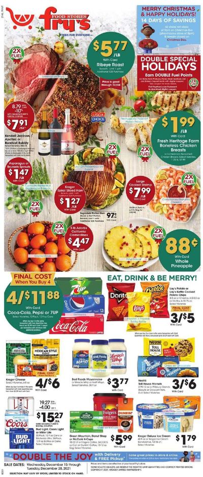 Fry’s (AZ) Weekly Ad Flyer December 17 to December 24