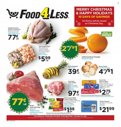 Food 4 Less (CA) Weekly Ad Flyer December 17 to December 24