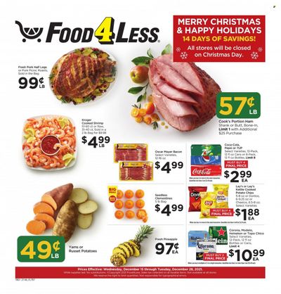 Food 4 Less (IN) Weekly Ad Flyer December 17 to December 24