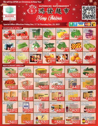 Superking Supermarket (North York) Flyer December 17 to 23