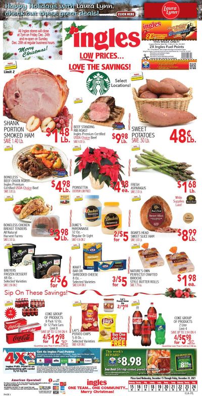 Ingles (GA, NC, SC, TN) Weekly Ad Flyer December 17 to December 24