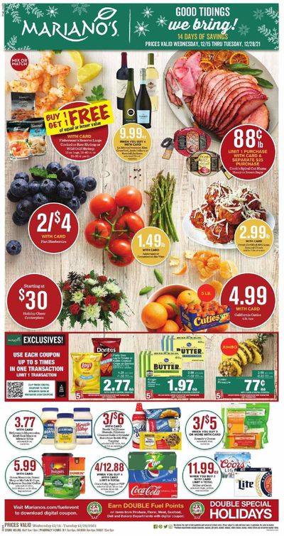 Mariano’s (IL) Weekly Ad Flyer December 17 to December 24