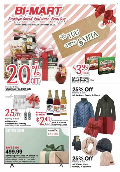 Bi-Mart (ID, OR, WA) Weekly Ad Flyer December 17 to December 24