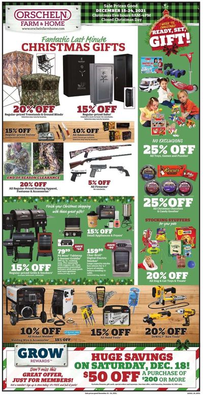 Orscheln Farm and Home (IA, IN, KS, MO, NE, OK) Weekly Ad Flyer December 17 to December 24