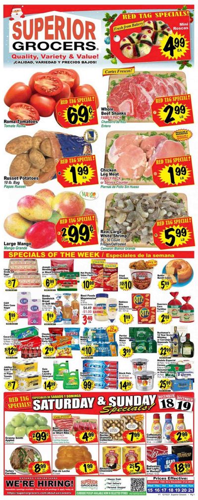 Superior Grocers (CA) Weekly Ad Flyer December 17 to December 24