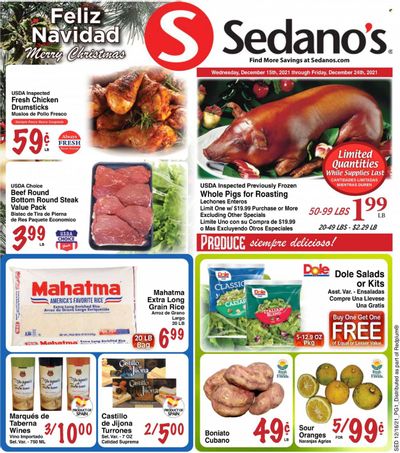 Sedano's (FL) Weekly Ad Flyer December 17 to December 24