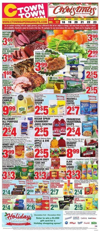C-Town Weekly Ad Flyer December 17 to December 24