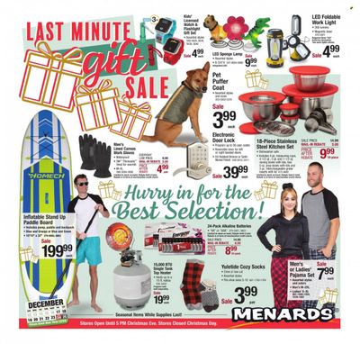 Menards Weekly Ad Flyer December 17 to December 24
