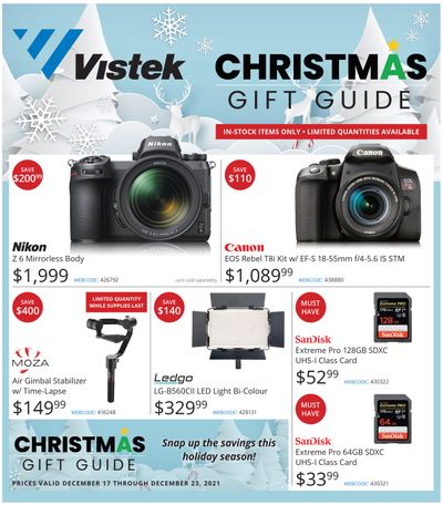 Vistek Christmas Guide Weekly Flyer December 17 to 23