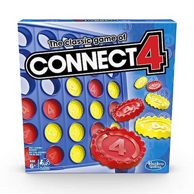 The Classic Game of Connect 4; Strategy Game for 2 Players; Connect 4 Grid; Get 4 in a Row; Game for Kids Ages 6 and Up $9.93 (Reg $19.99)
