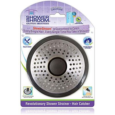 ShowerShroom SHSULT755 Ultra Revolutionary Shower Hair Catcher Drain Protector, Stainless $19.92 (Reg $24.64)