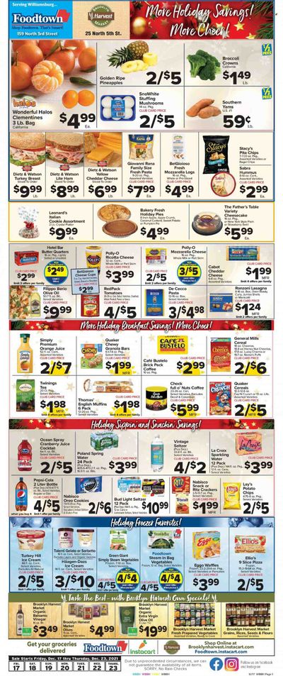 Foodtown (NJ, NY, PA) Weekly Ad Flyer December 18 to December 25