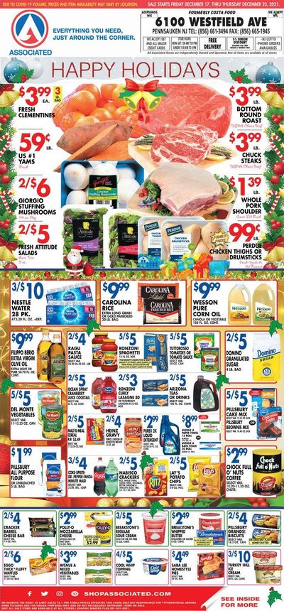 Associated Supermarkets (NY) Weekly Ad Flyer December 18 to December 25
