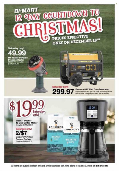Bi-Mart (ID, OR, WA) Weekly Ad Flyer December 18 to December 25
