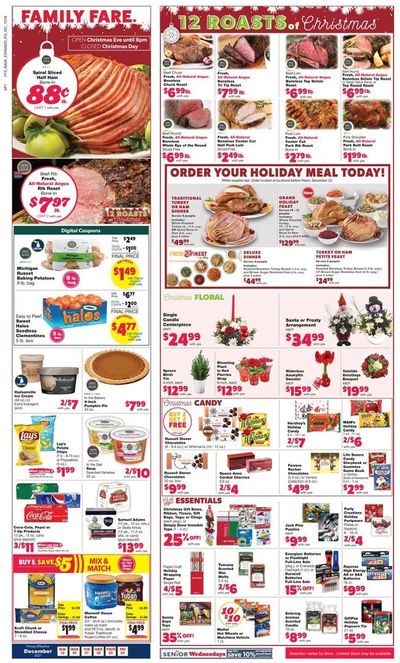 Family Fare (MI) Weekly Ad Flyer December 18 to December 25