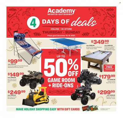 Academy Sports (AL, AR, GA, LA, MO, NC, SC, TN, TX) Weekly Ad Flyer December 19 to December 26