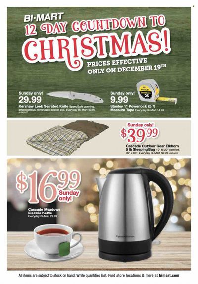 Bi-Mart (ID, OR, WA) Weekly Ad Flyer December 19 to December 26