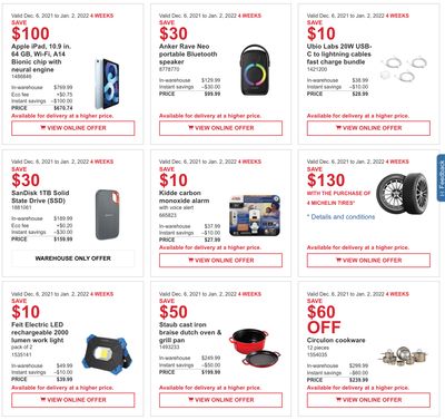 Costco Canada Coupons/Flyers Deals at All Costco Wholesale Warehouses in Canada, Until January 2