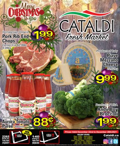 Cataldi Fresh Market Flyer December 22 to 28