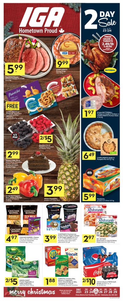 IGA (West) Flyer December 23 to 29 IGA (West) Flyer December 23 to 29