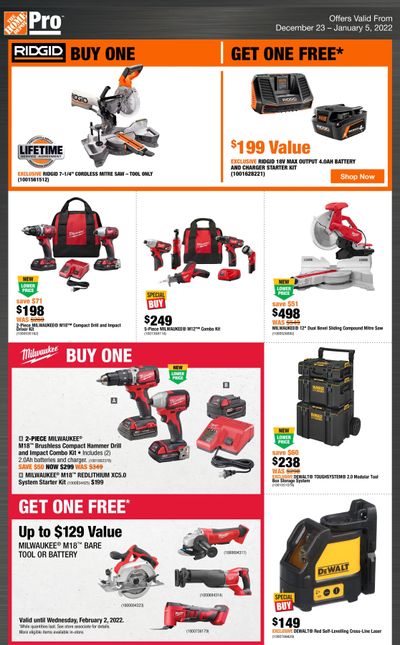 Home Depot Pro Flyer December 23 to January 5 Home Depot Pro Flyer December 23 to January 5