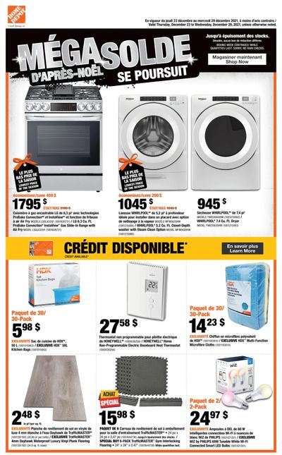 Home Depot (QC) Flyer December 23 to 29