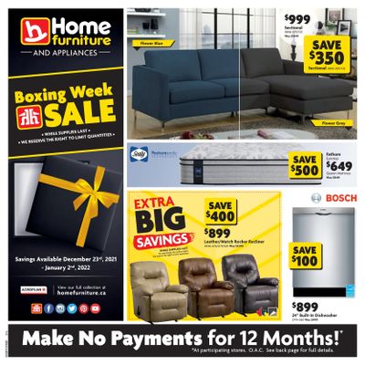 Home Furniture (ON) Boxing Week Sale Flyer December 23 to January 2