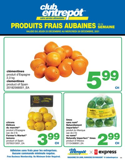 Wholesale Club (QC) Fresh Deals of the Week Flyer December 23 to 29