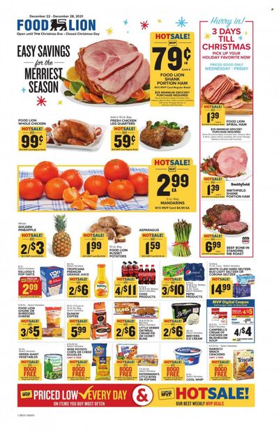 Food Lion (SC) Weekly Ad Flyer December 22 to December 29