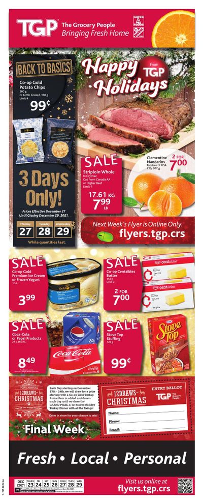 TGP The Grocery People Flyer December 23 to 29