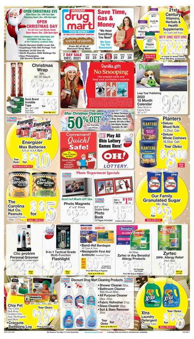 Discount Drug Mart (OH) Weekly Ad Flyer December 22 to December 29