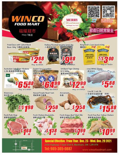 WinCo Food Mart (HWY 7) Flyer December 23 to 29