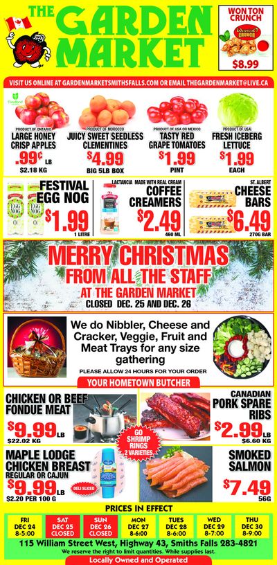 The Garden Market Flyer December 24 to 30
