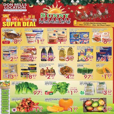 Sunny Foodmart (Don Mills) Flyer December 24 to 30