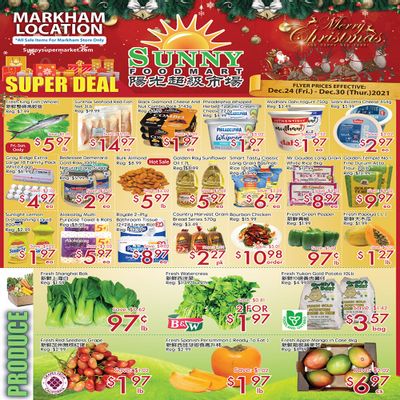 Sunny Foodmart (Markham) Flyer December 24 to 30