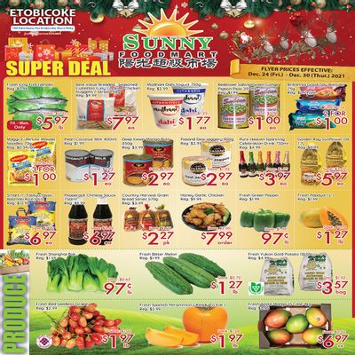 Sunny Foodmart (Etobicoke) Flyer December 24 to 30