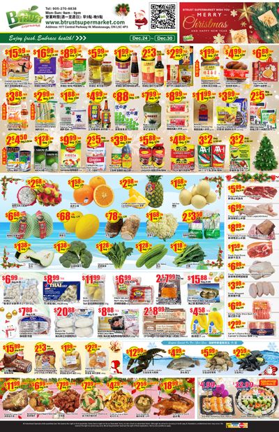 Btrust Supermarket (Mississauga) Flyer December 24 to 30